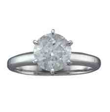 14K-WG 2CT ROUND DIA.SOLITAIRE W/6 PRONGS (CBRE)